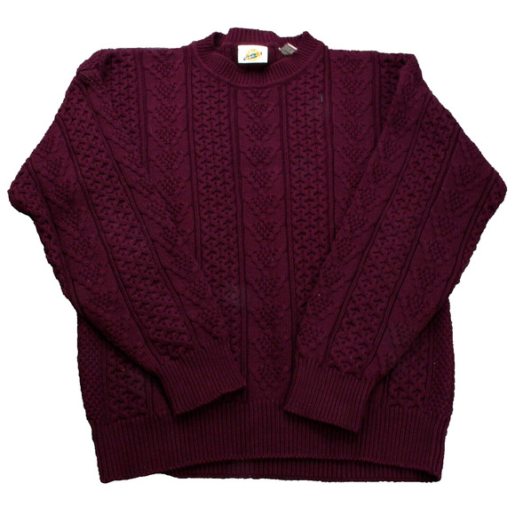 VTG Field Gear Large Red Fishermans Sweater - Picture 1 of 11